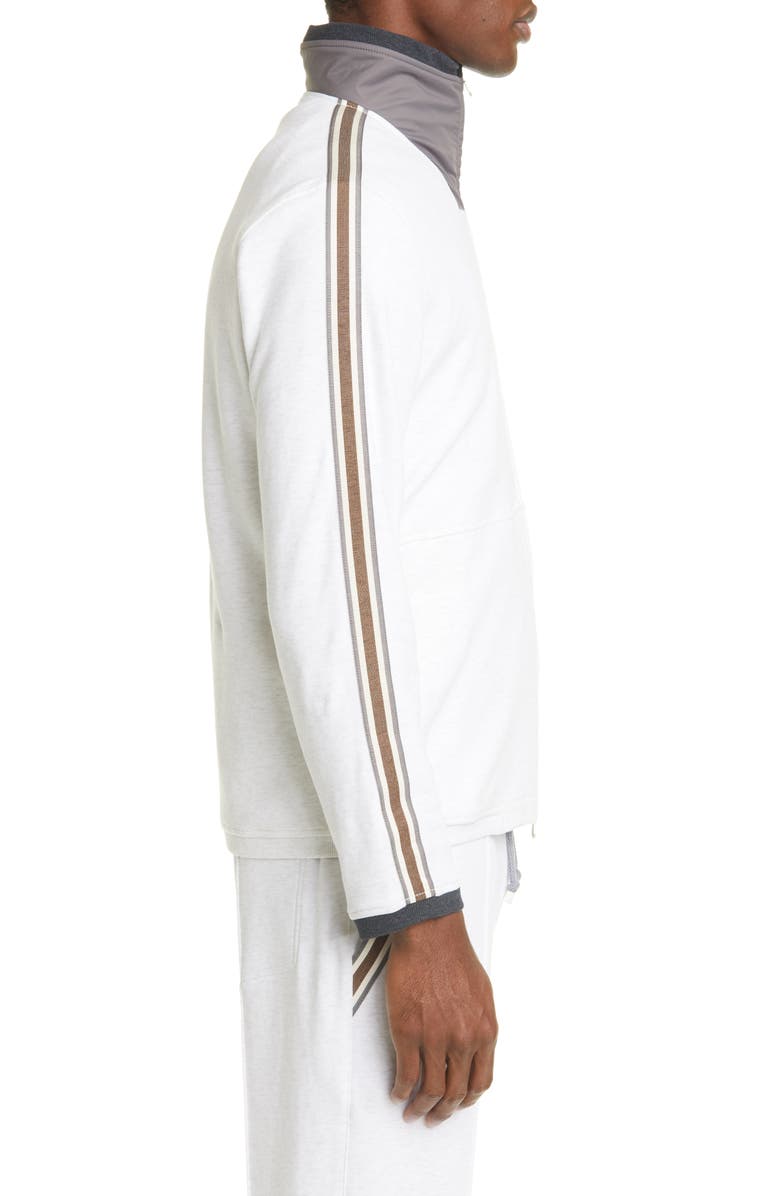 Brunello Cucinelli Athletic Stripe Track Jacket, Alternate, color, 