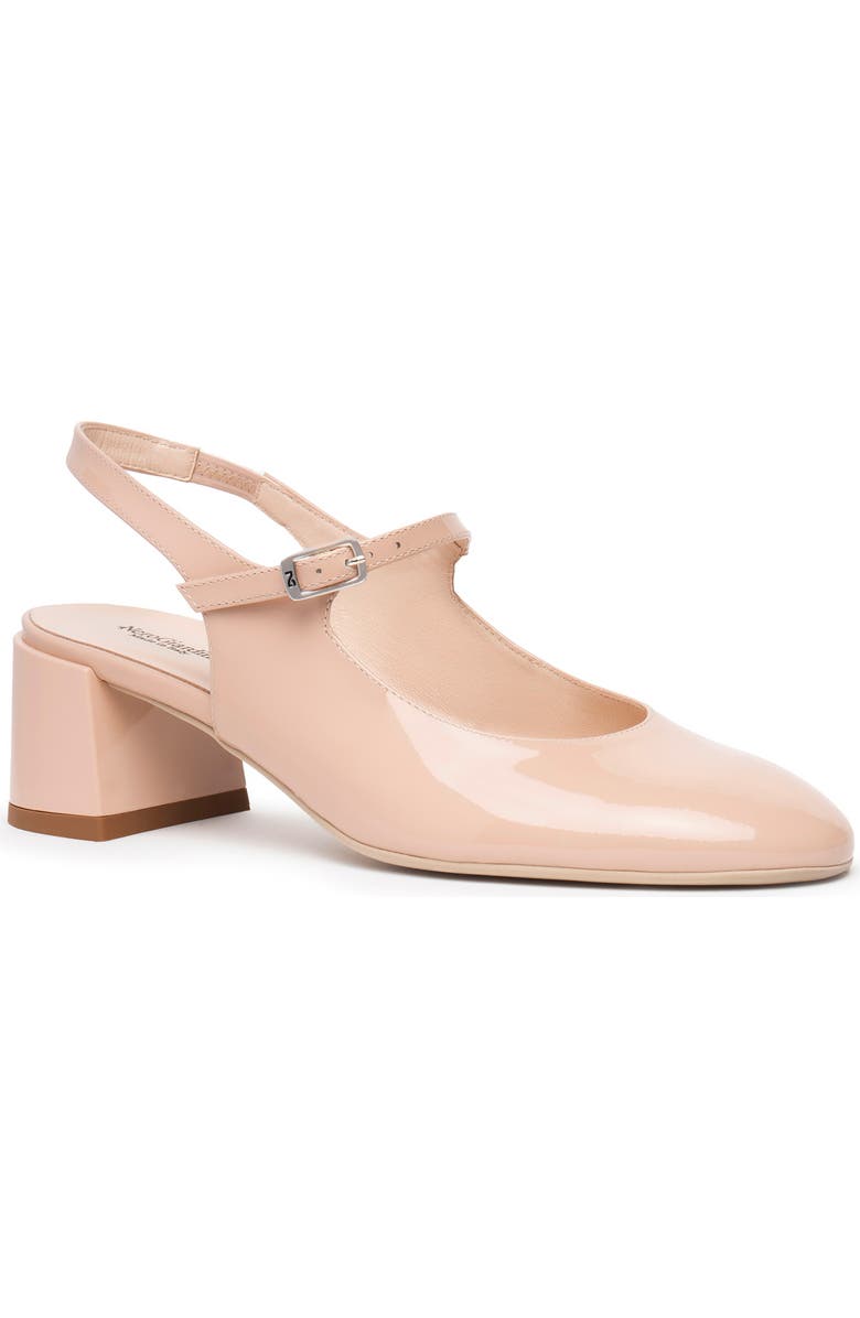 NeroGiardini Slingback Block Heel Pump, Main, color, Natural
