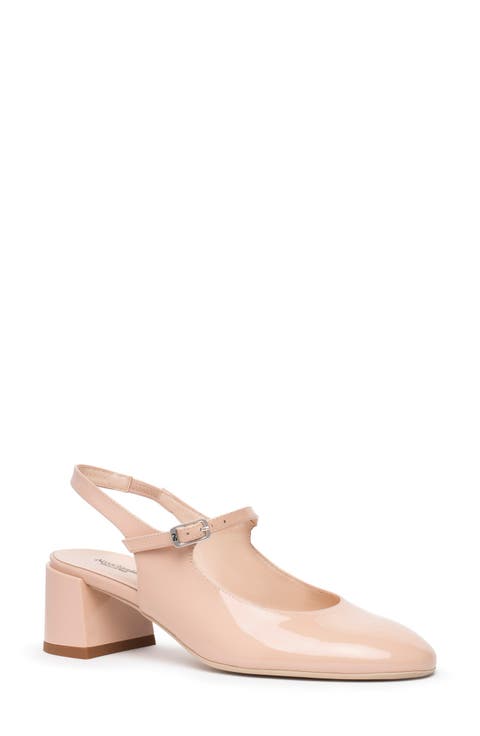 Slingback Block Heel Pump (Women)