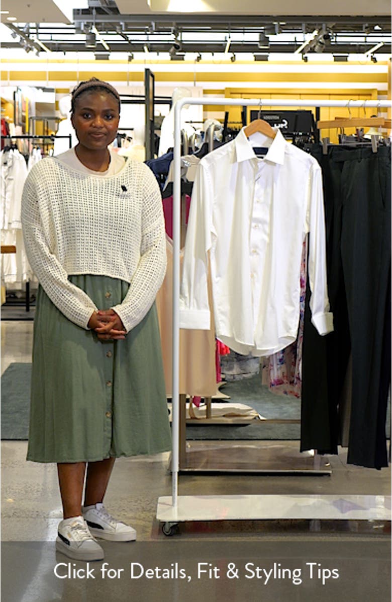 Regular Fit French Cuff Cotton Broadcloth Dress Shirt, sales video thumbnail