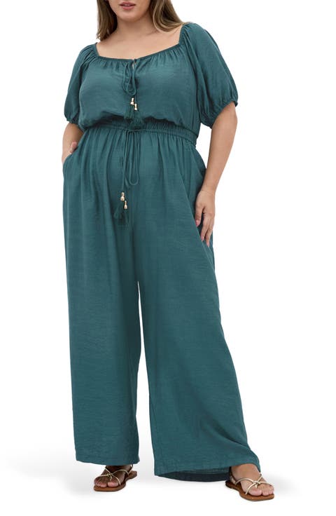 Erica Wide Leg Jumpsuit (Plus)