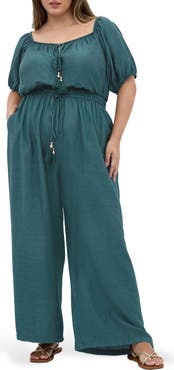 City Chic Erica Wide Leg Jumpsuit