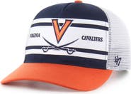 '47 Youth '47 Navy/Orange Virginia Cavaliers Super Stripe Hitch Adjustable Trucker Hat