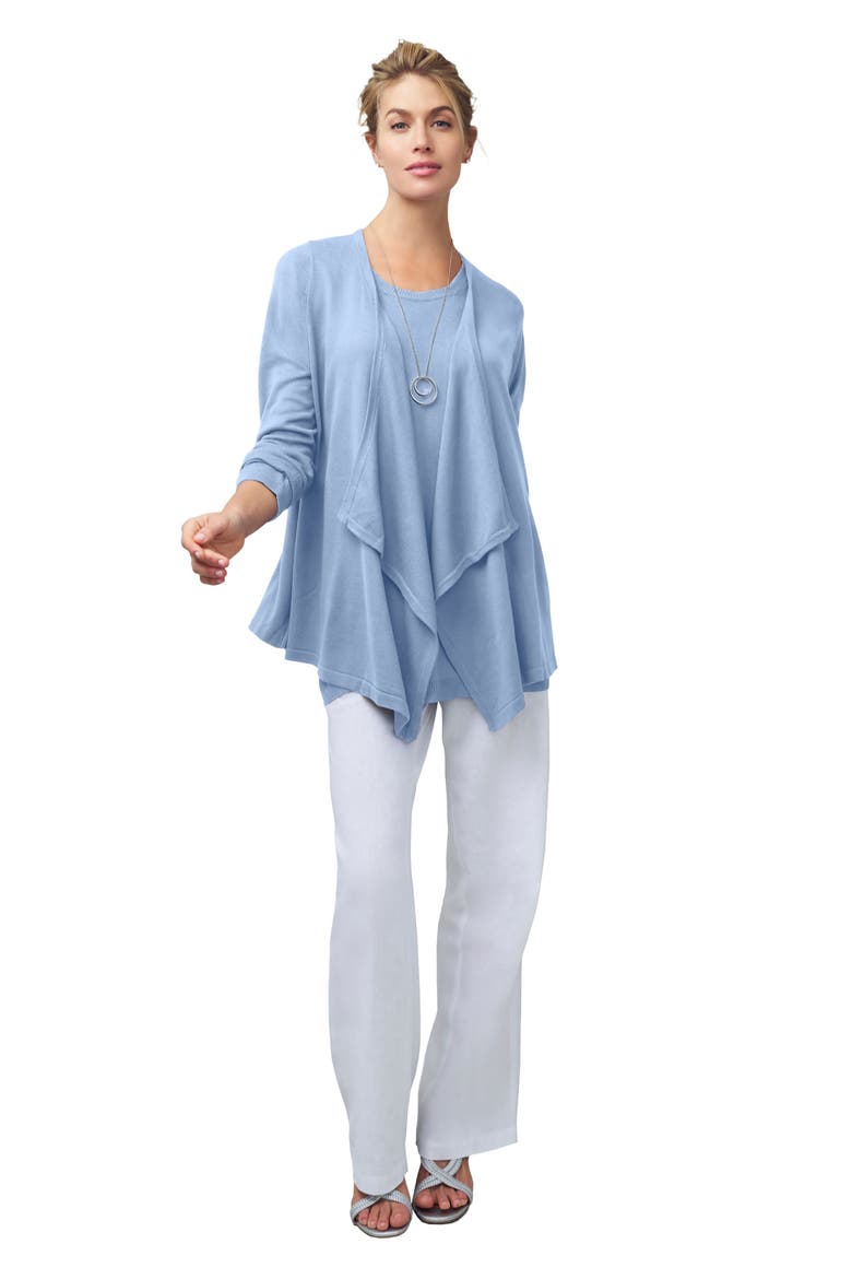 Flyaway Cardigan, Main, color, AZURE MIST