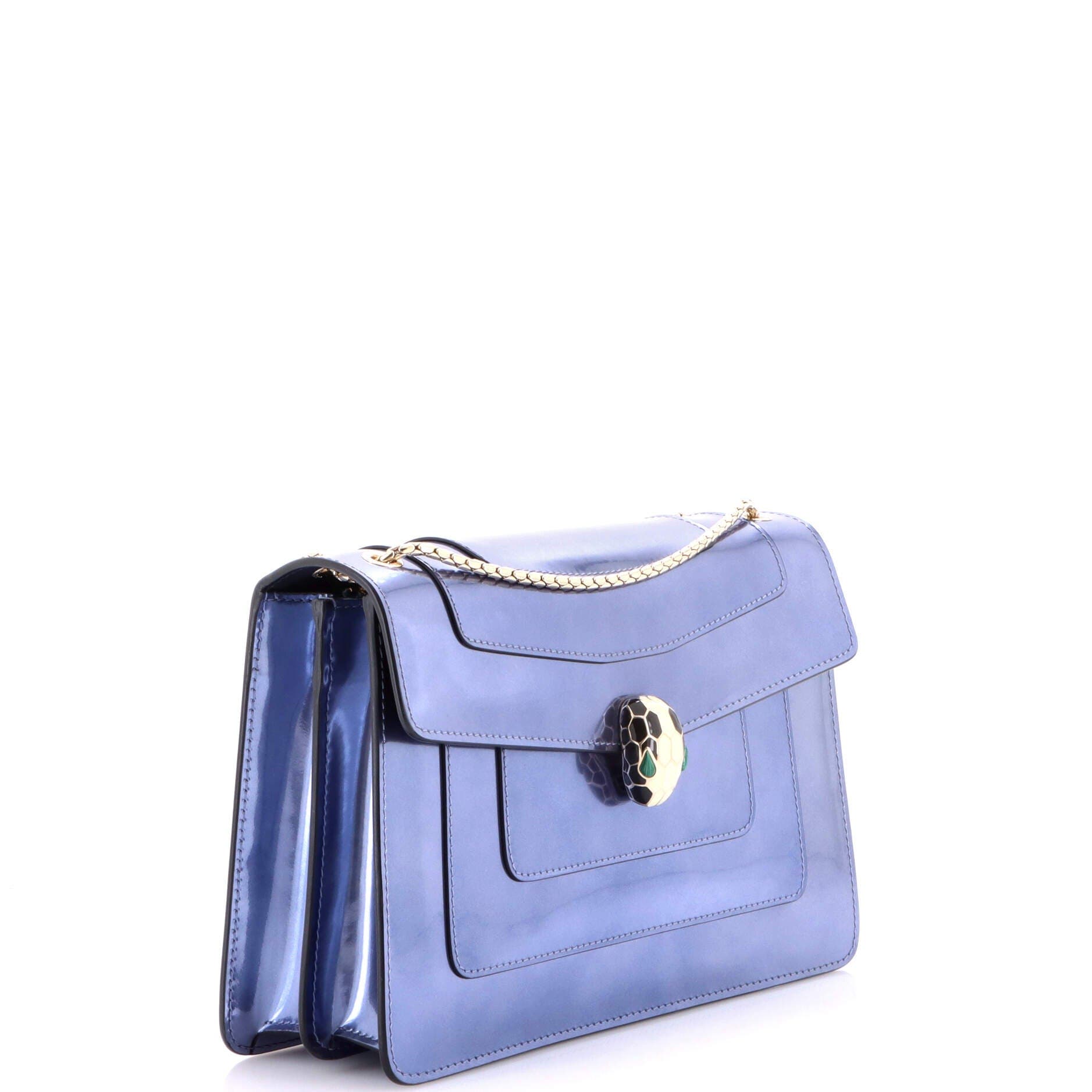 Serpenti Forever Shoulder Bag Patent Medium, Alternate, color, Purple