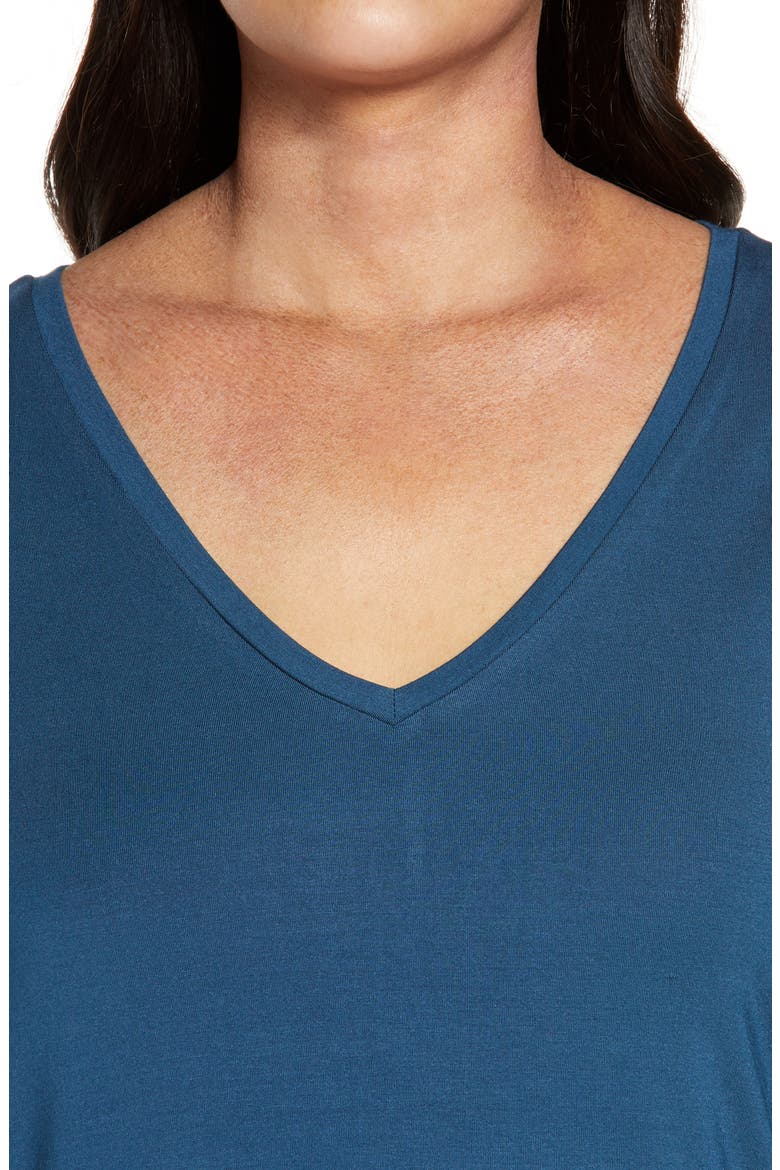V-Neck Tunic, Alternate, color, BLUE WING