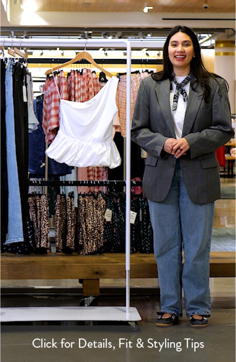 Asymmetric Bubble Hem Top, sales video thumbnail