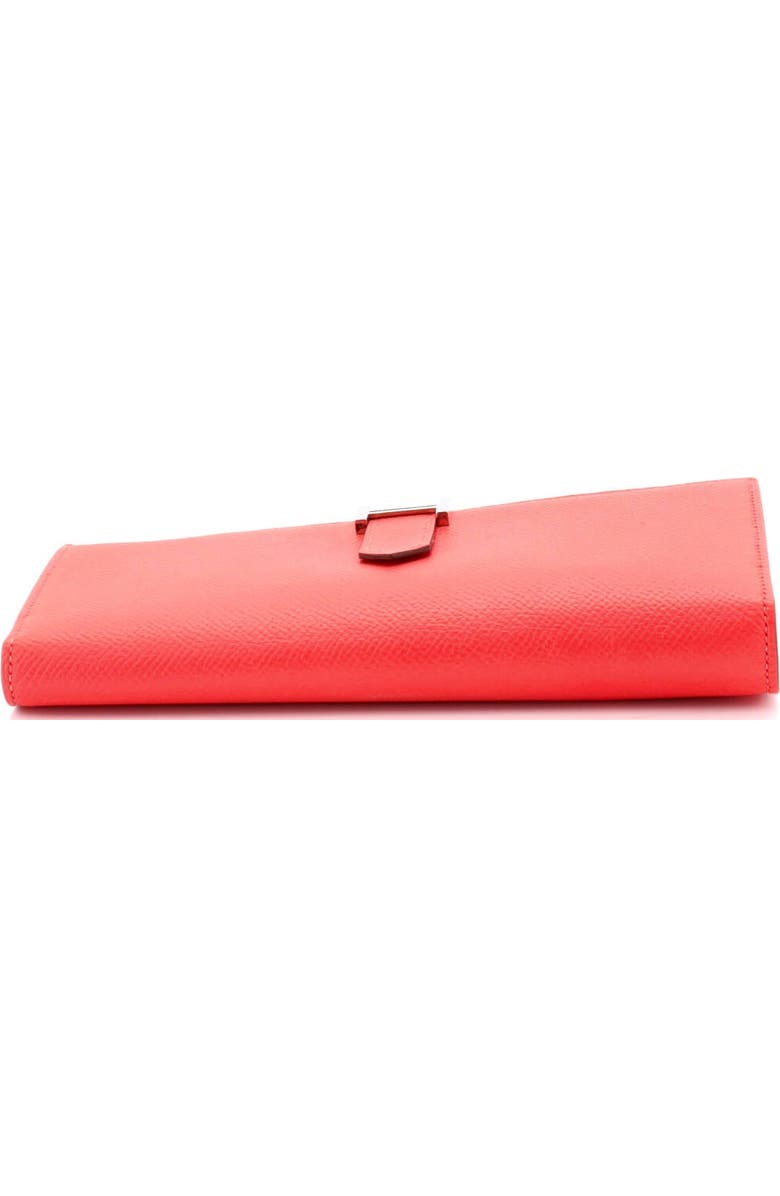 Pre-Owned Hermes Bearn Wallet Epsom Long, Alternate, color, Rouge Pivoine