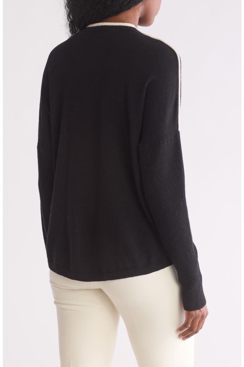 Tipped Sweater, Alternate, color, BLACK