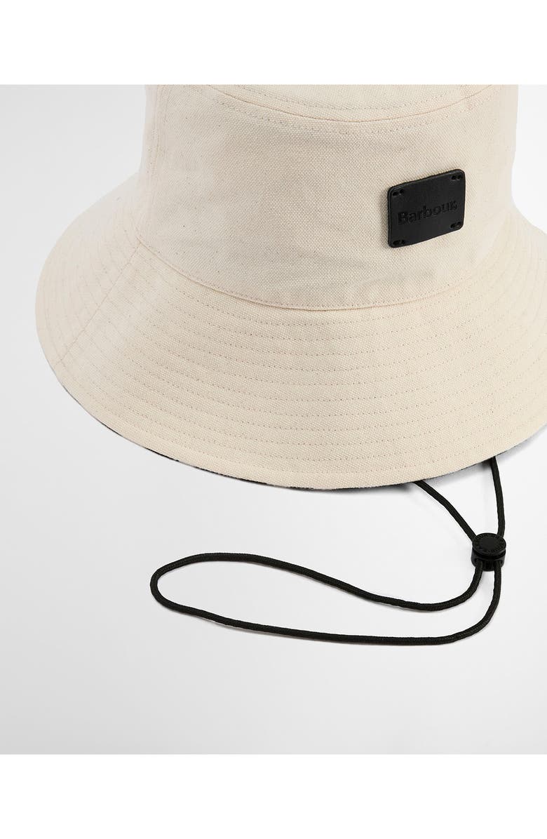 Barbour Selena Cotton Twill Bucket Hat, Alternate, color, Ecru