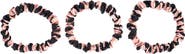 BLISSY 3-Pack Skinny Silk Scrunchies
