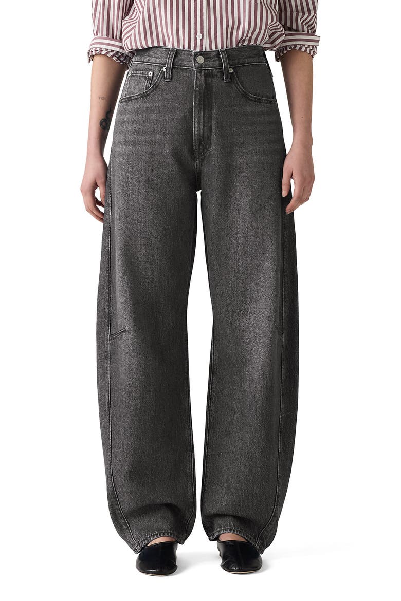Cinch High Waist Barrel Jeans, Main, color, PAST LIVES