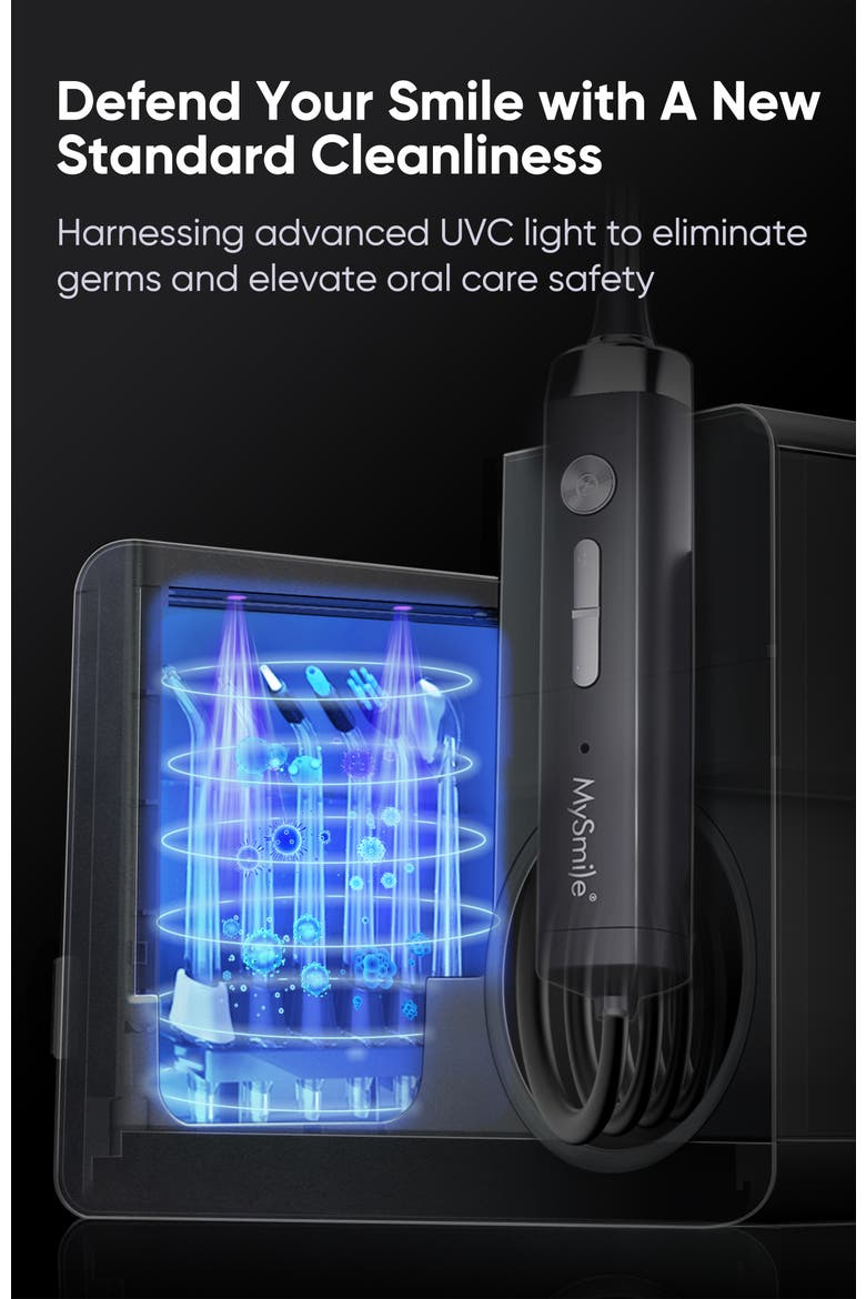 LP233 Pro UVC Countertop Water Flosser with DY156 Essential Electric Toothbrush Bundle, Alternate, color, Open Grey