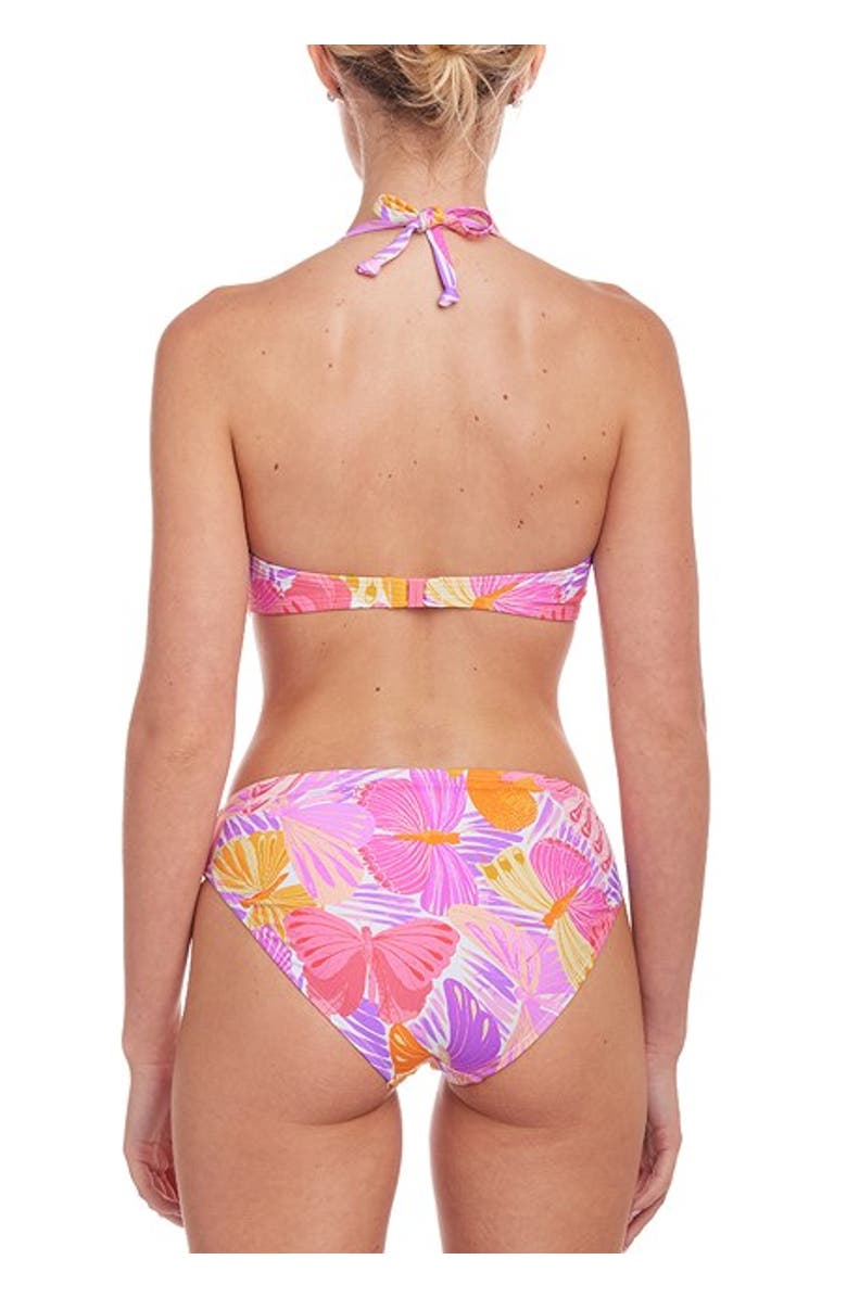 LASCANA Butterfly Print Classic Bikini Bottom, Alternate, color, Purple Multi
