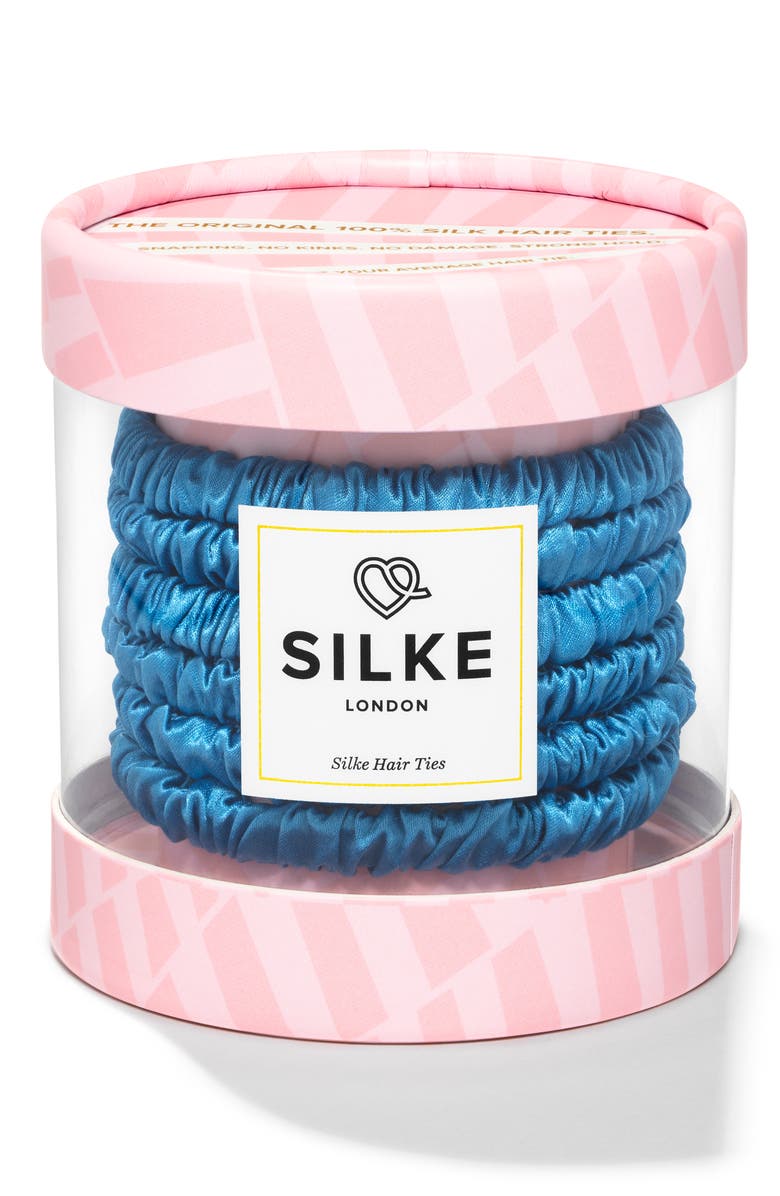 SILKE London Cleopatra Silk Hair Ties, Main, color,