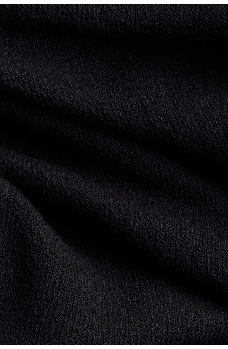 H&M Fine-knit boat-neck dress, Alternate, color, Black