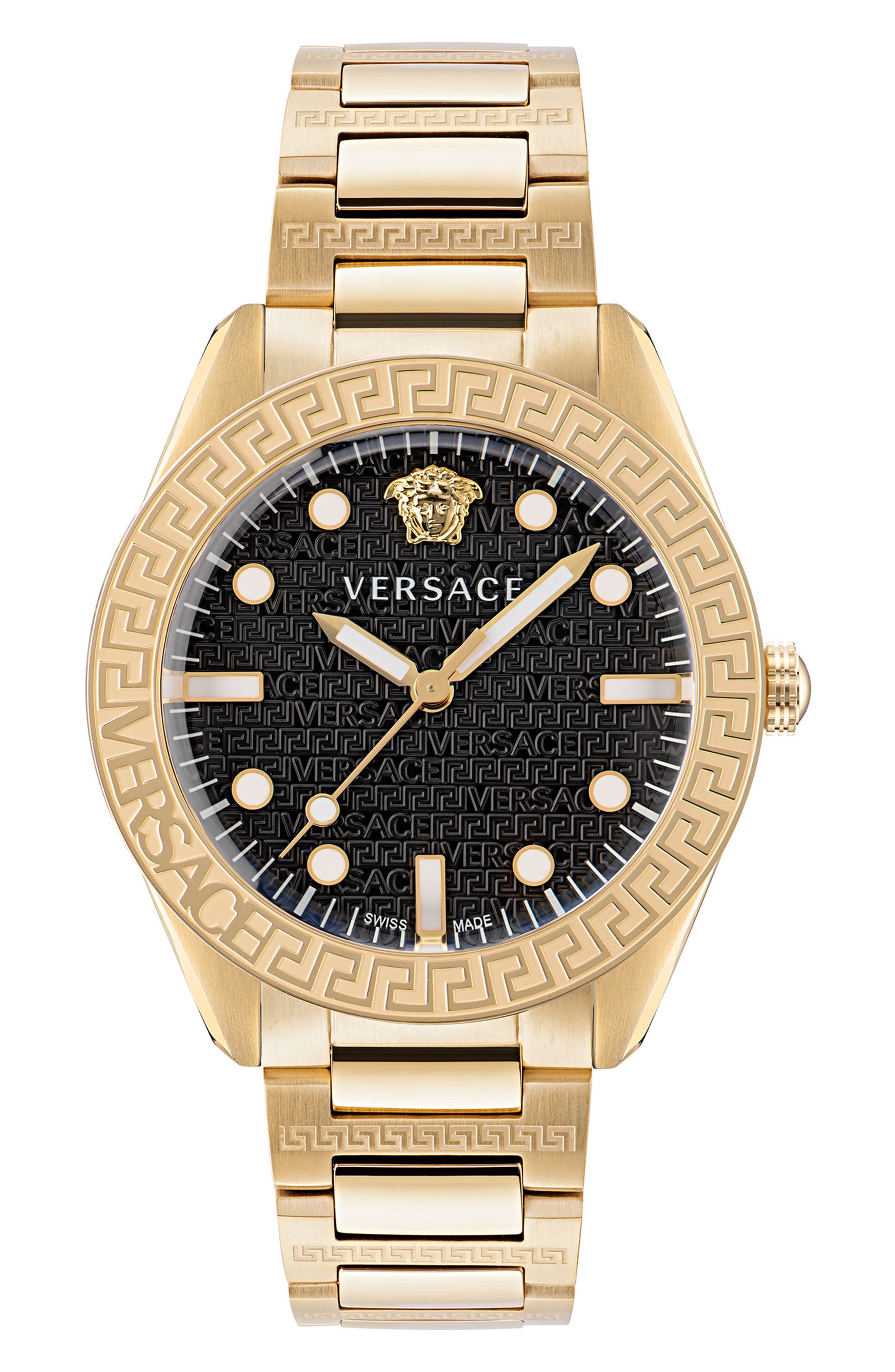 Versace Greca Dome Bracelet Watch, 42mm