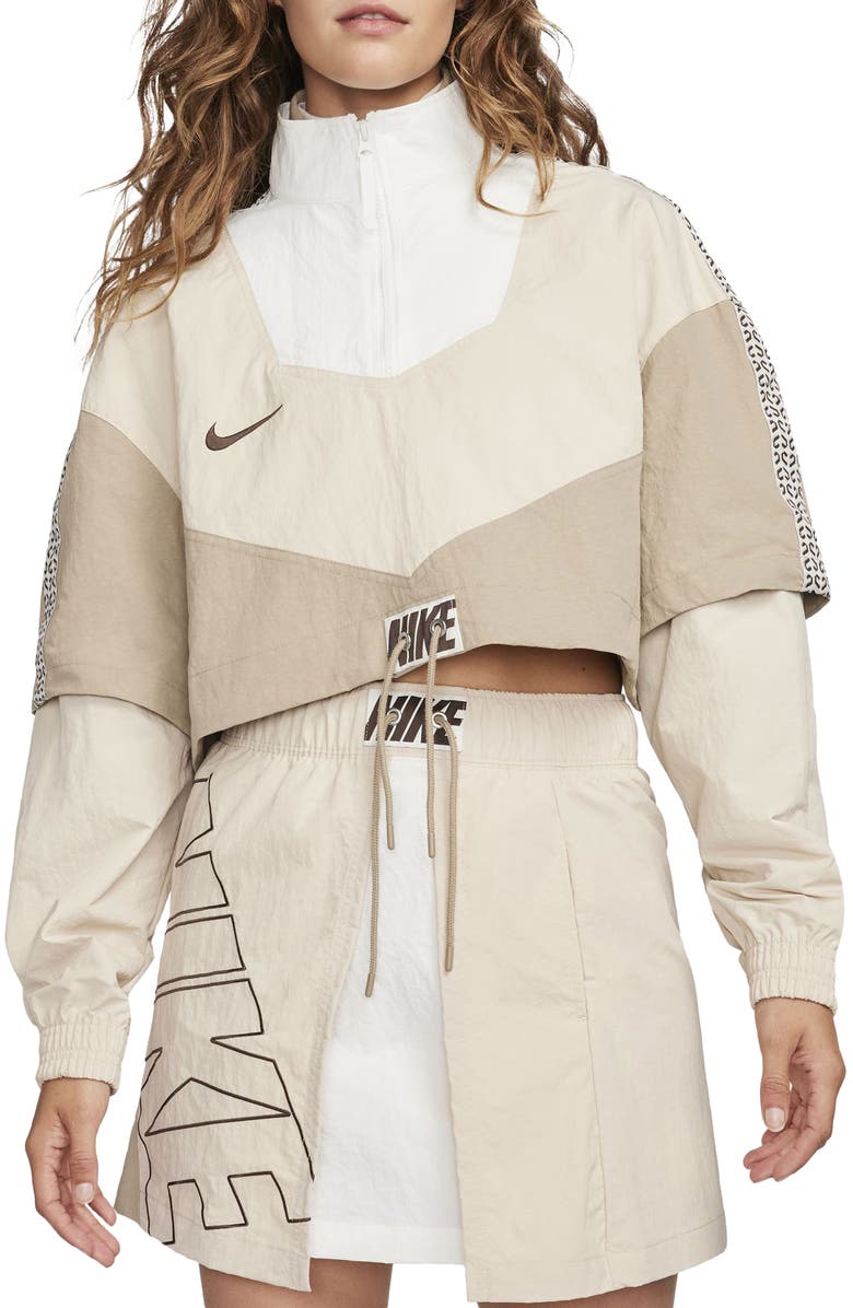 Nike Sportswear Water Repellent Crop Tracksuit Jacket, Main, color,