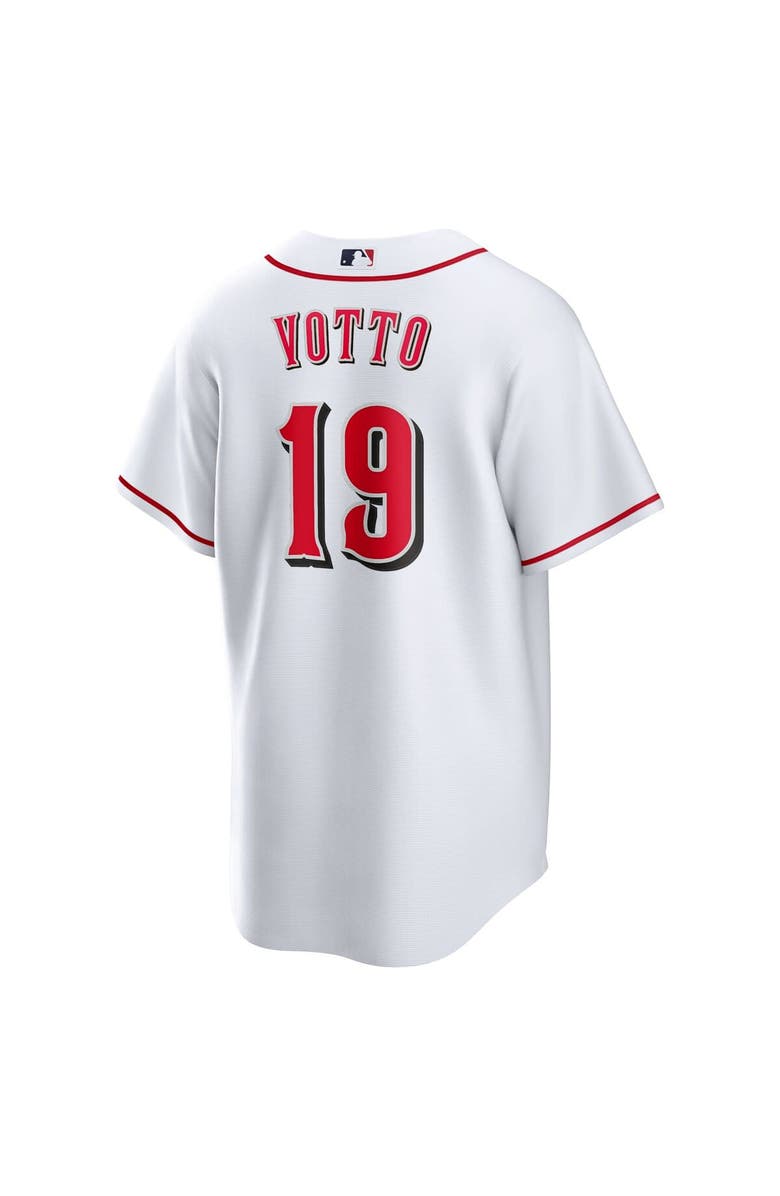 Nike Men's Nike Joey Votto White Cincinnati Reds Home Replica Player Name Jersey, Alternate, color,