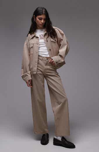 Topshop Belted Relaxed Jeans