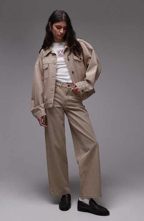 Topshop Belted Relaxed Jeans