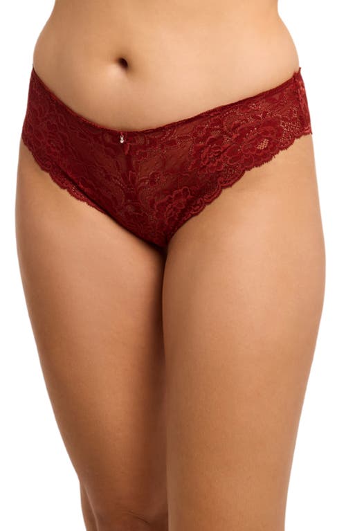 Montelle Intimates Brazilian Lace Panties In Red