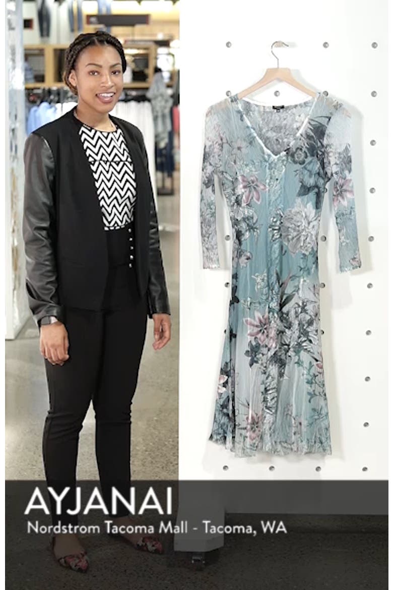 Floral Chiffon A-Line Dress video