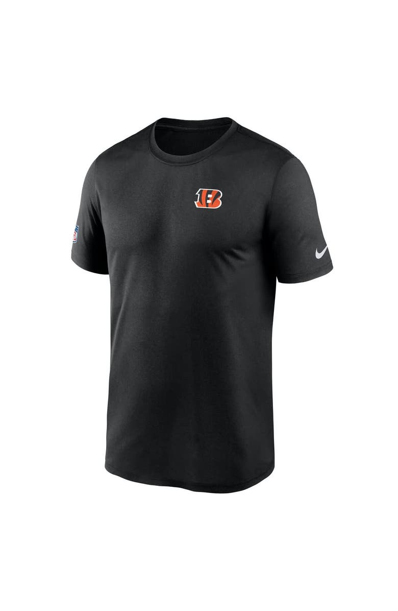 Nike Men's Nike Black Cincinnati Bengals Sideline Legend Small Logo Dri-FIT T-Shirt, Alternate, color, Black
