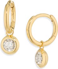 Monica Vinader Round Lab-Grown Diamond Huggie Hoop Earrings