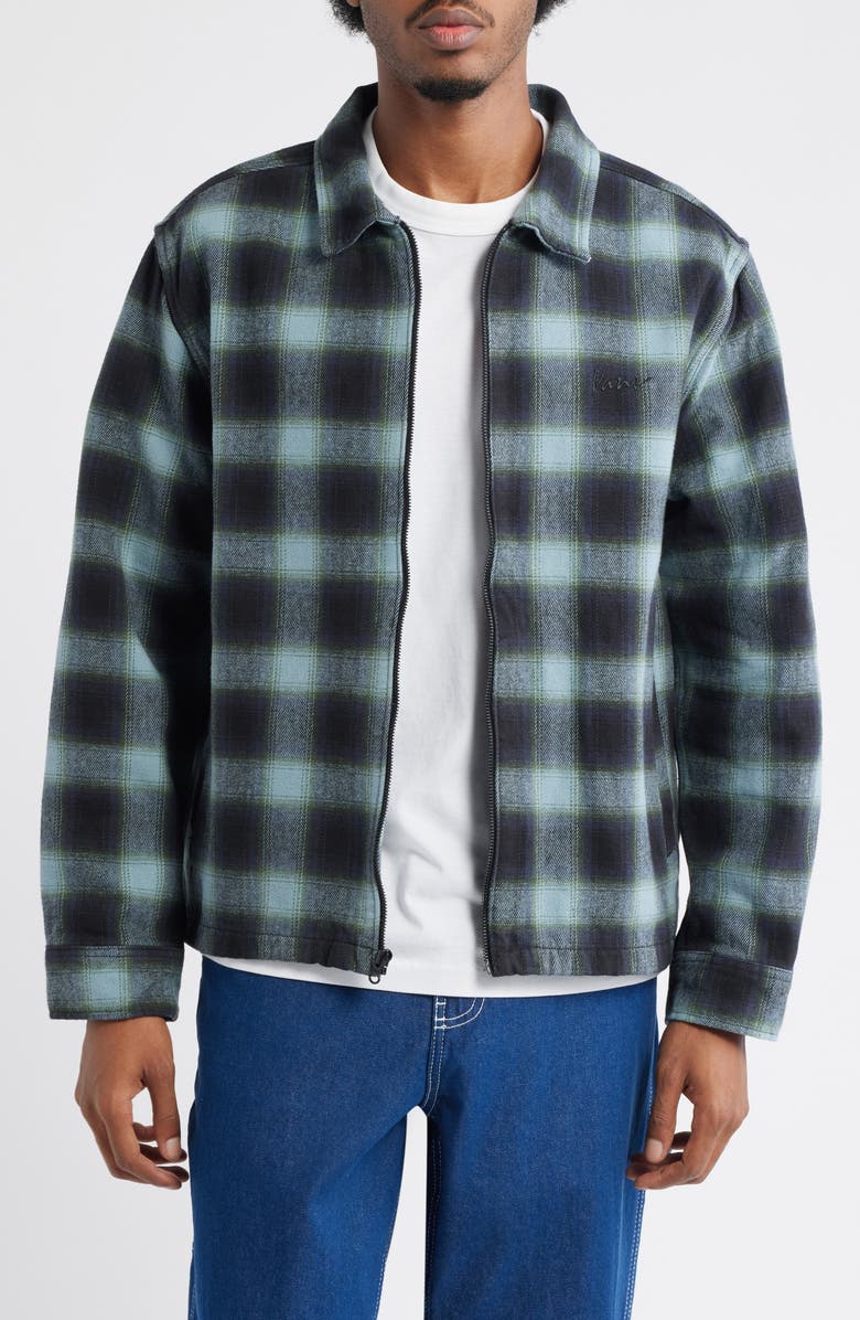 Vans Crestmont Plaid Cotton Shacket, Main, color, Parisian Night