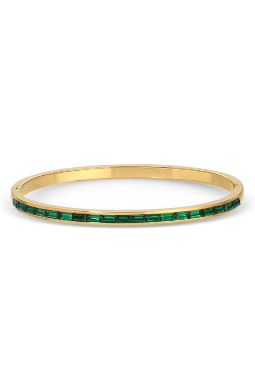 Eye Candy Los Angeles Padme Set Of 4 Assorted Cz Bangle Bracelets In Gold