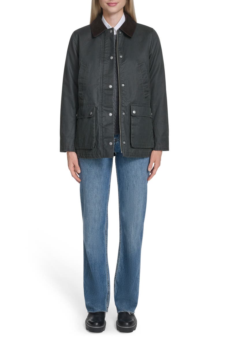Coated Hunter Jacket, Alternate, color, ARMY GREEN