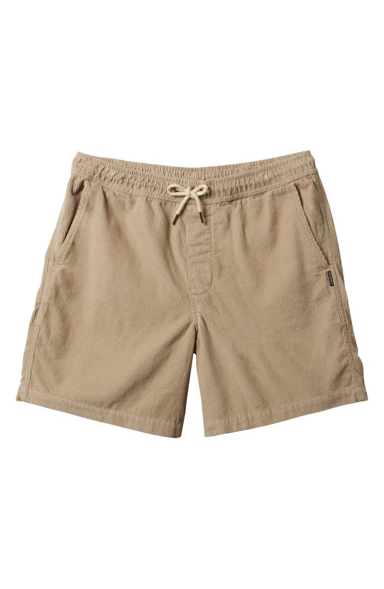 Quiksilver Taxer Corduroy Drawstring Shorts, Alternate, color, Plaza Taupe