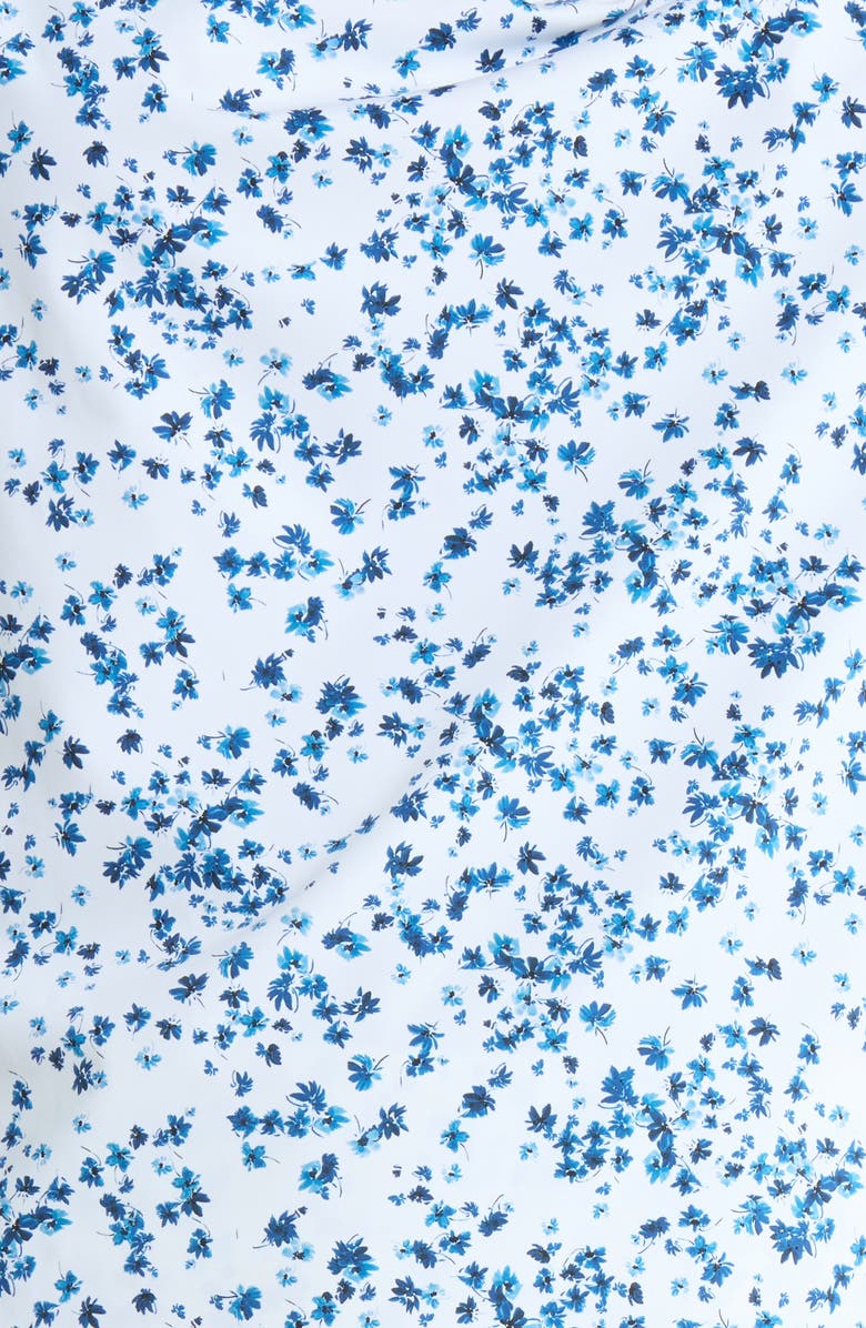 G/FORE Ditzy Floral Long Sleeve Tech Polo, Alternate, color, Snow/ Twilight