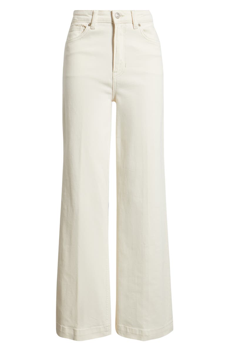 Reformation Bex Super Stretch Wide Leg Jeans, Main, color, Fior Di Latte