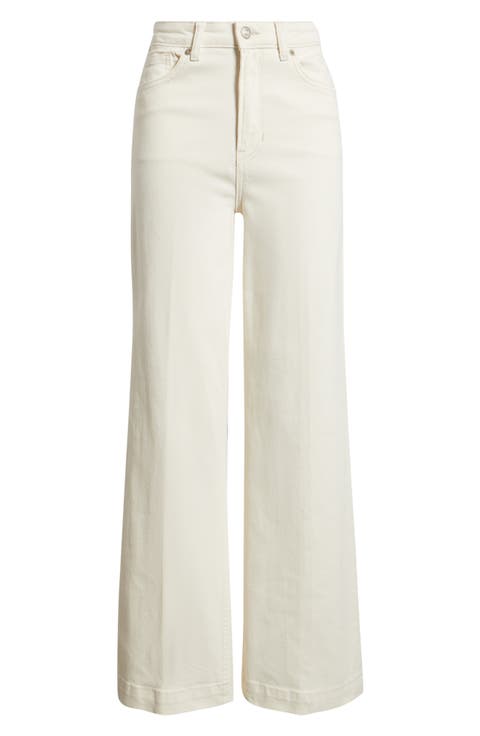Bex Super Stretch Wide Leg Jeans (Fior de Latte)