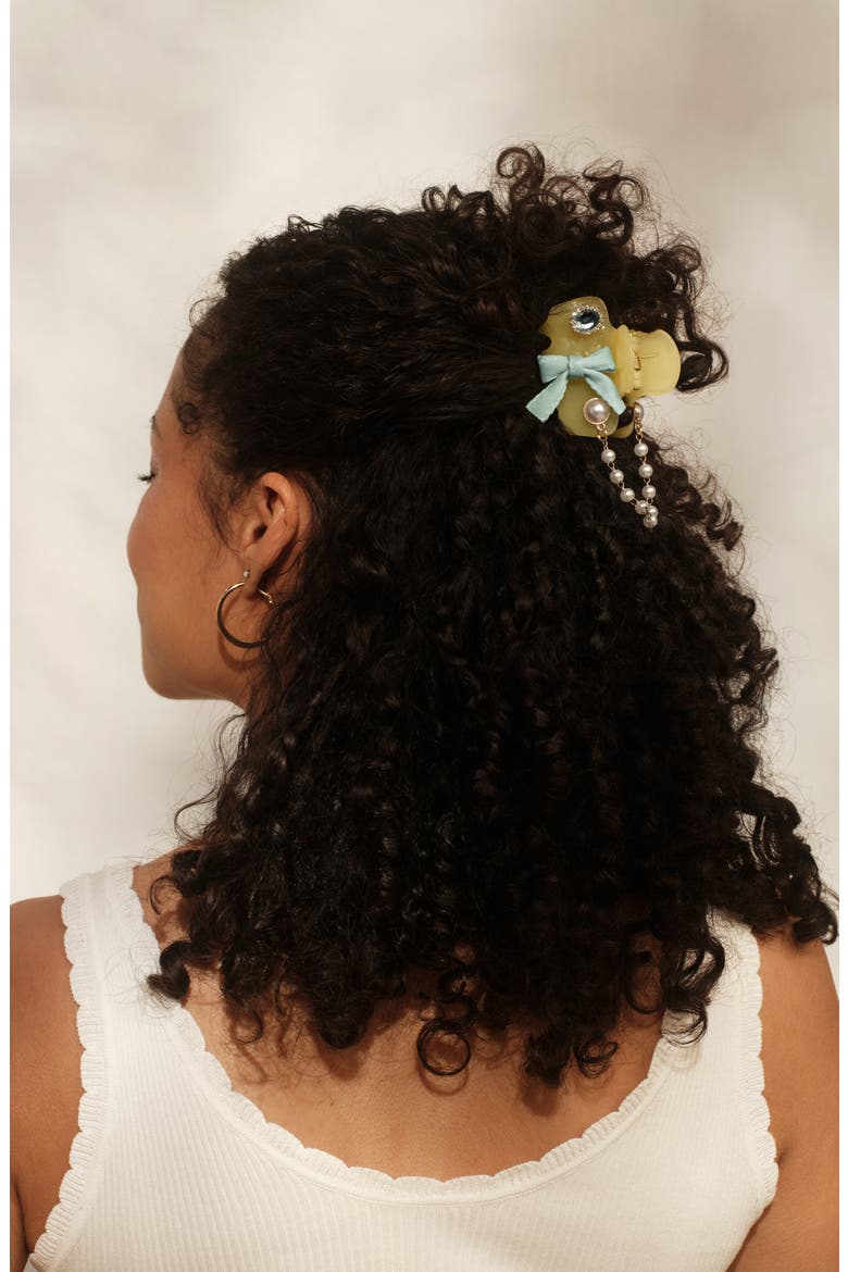 KitschPop™ Charms & Cloud Hair Clip 7-Piece Set, Alternate, color, BUTTER YELLOW