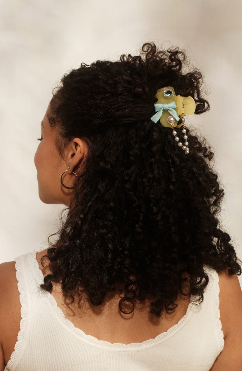 Kitsch Pop<sup>™</sup> Charms & Cloud Hair Clip 7-Piece Set, Alternate, color, Butter Yellow