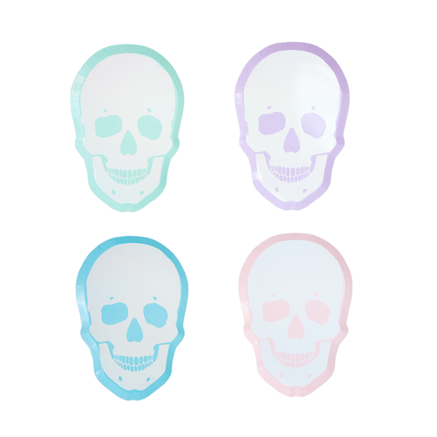 Pastel Skull Plates