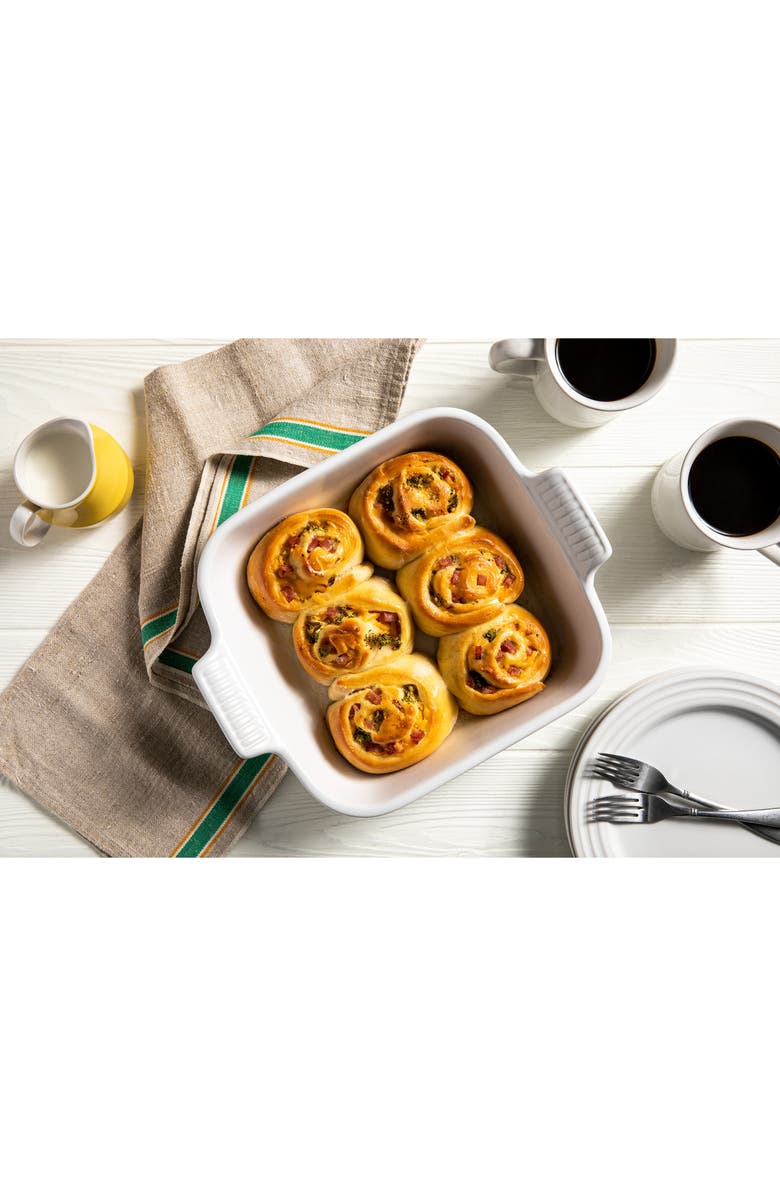 Le Creuset Heritage Square Baking Dish, Alternate, color, White