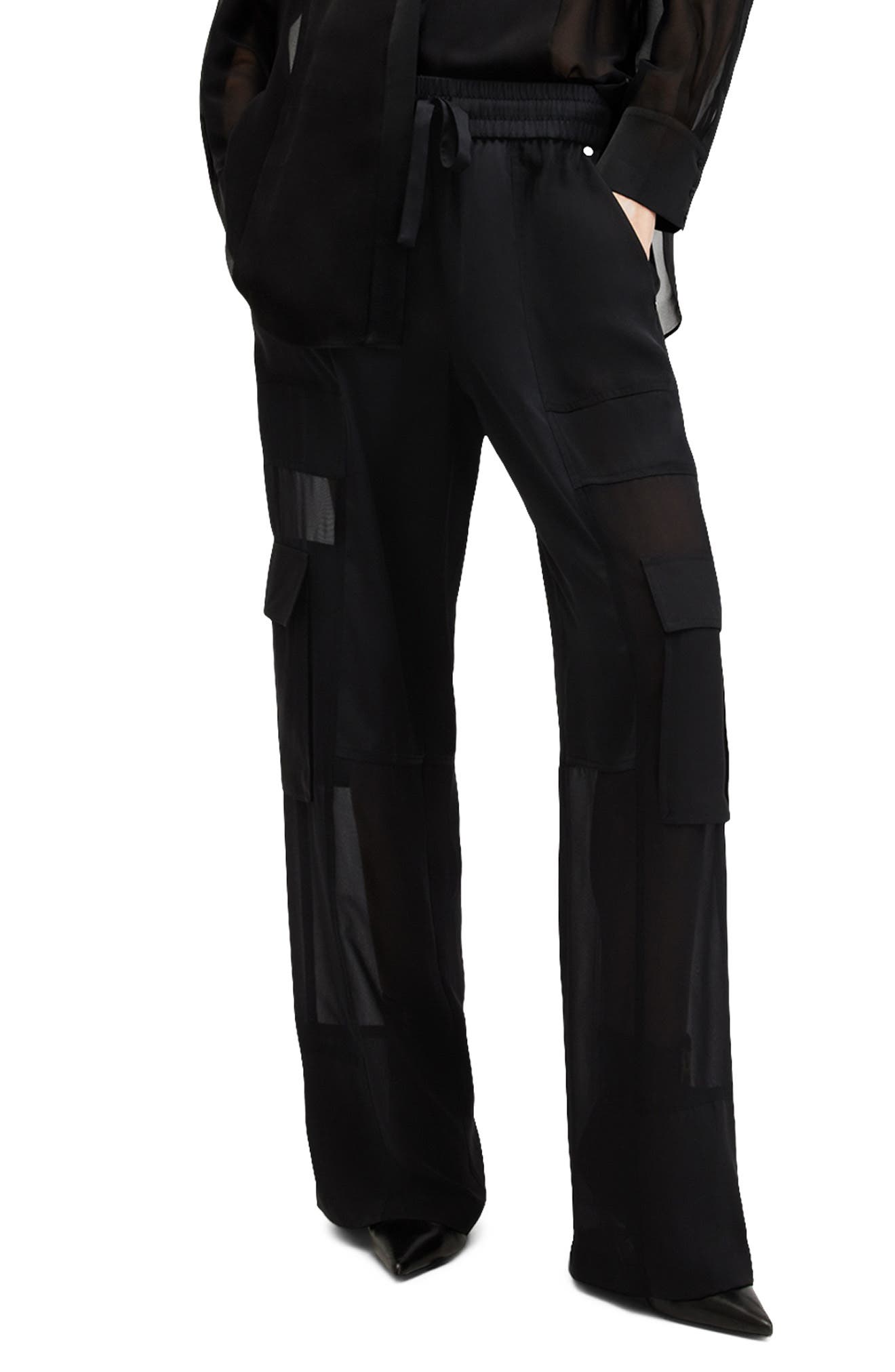 AllSaints Jody Mesh Cargo Pants