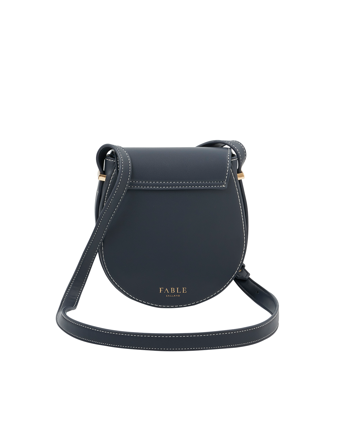 Fable England Swooping Swallows Saddle Bag, Alternate, color, Navy