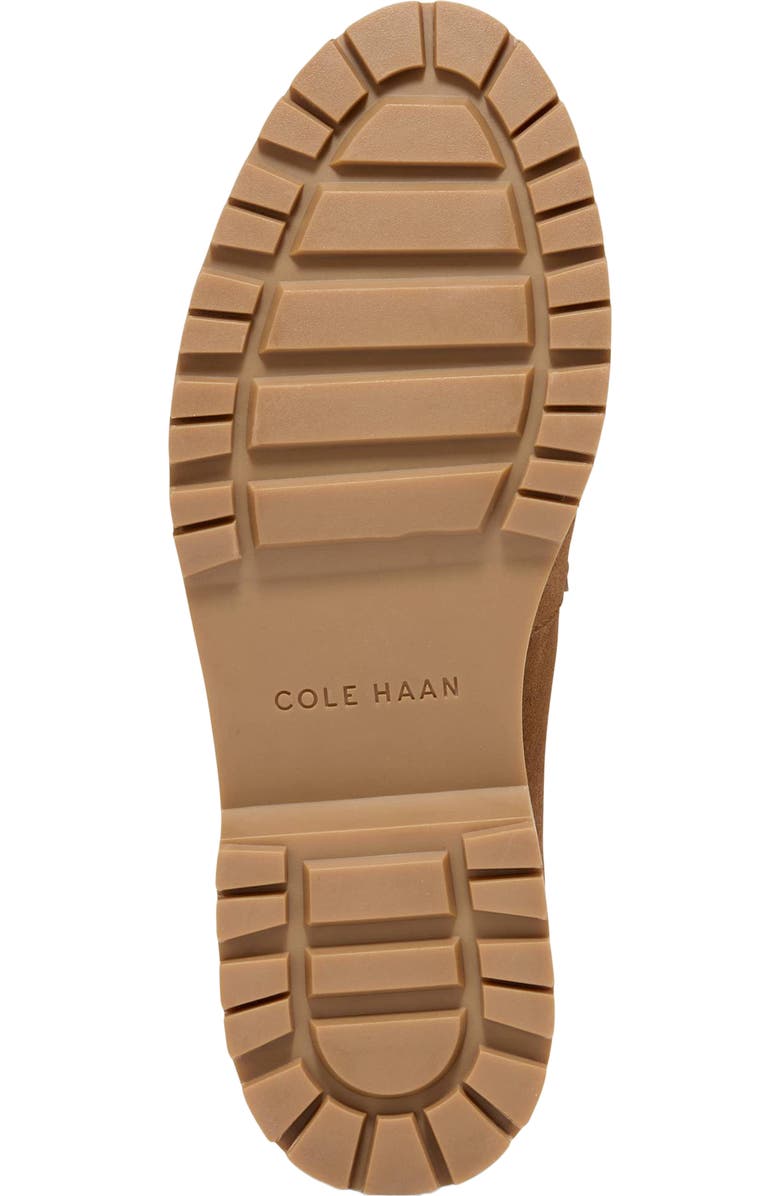 Cole Haan Treena Lug Sole Kiltie Loafer, Alternate, color, Golden Honey Cow Suede