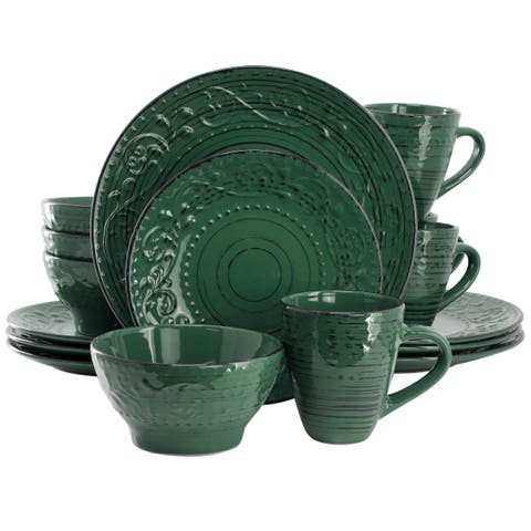 Malibu Sea Glass 16-Piece Dinnerware Set