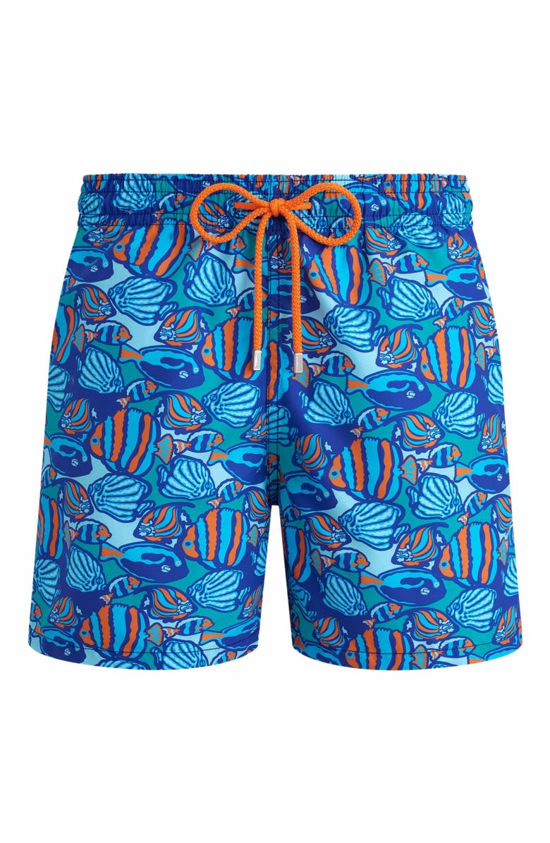 Vilebrequin Men's Fishy Dance Swim Trunks, Alternate, color, Marrakech