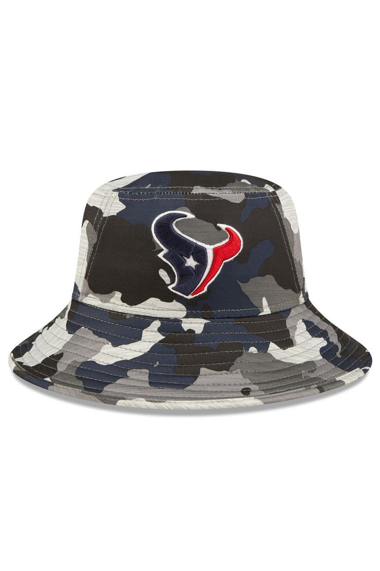 Men's New Era Camo Houston Texans 2022 NFL Training Camp Official Bucket Hat, Alternate, color, Camo