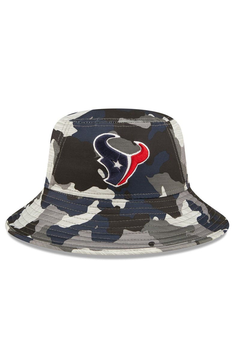 New Era Men's New Era Camo Houston Texans 2022 NFL Training Camp Official Bucket Hat, Alternate, color,