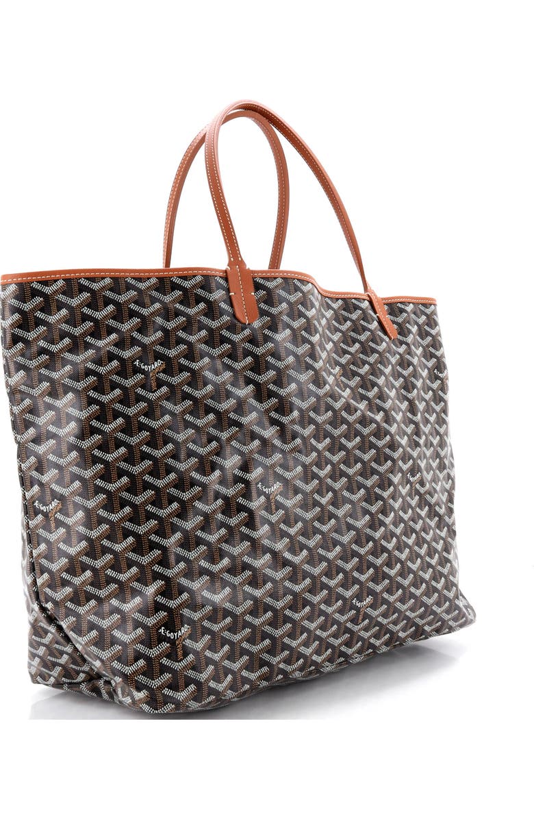 Pre-Owned Goyard Saint Louis Tote Coated Canvas GM, Alternate, color, Brown