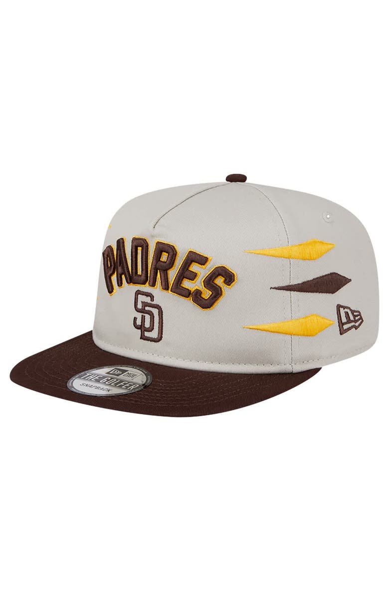 New Era Men's New Era Cream San Diego Padres Iron Golfer Snapback Hat, Main, color, Cream
