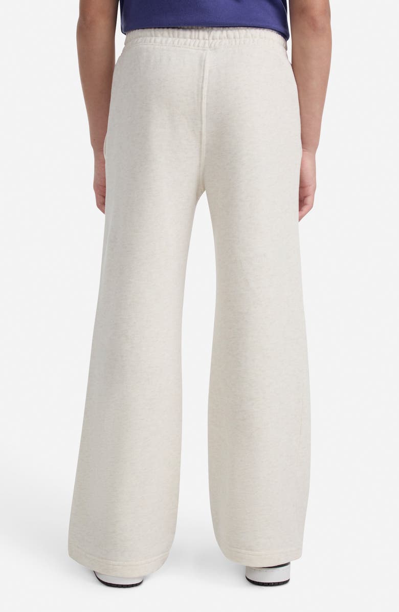 abercrombie kids Kids' Essential Wide Leg Fleece Sweatpants, Alternate, color, Oatmeal Heather